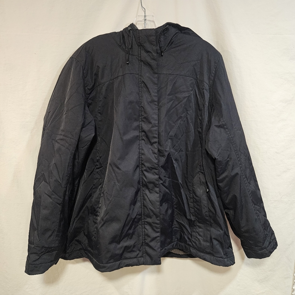 🖤 L.L Bean Women's Black Hooded Coat